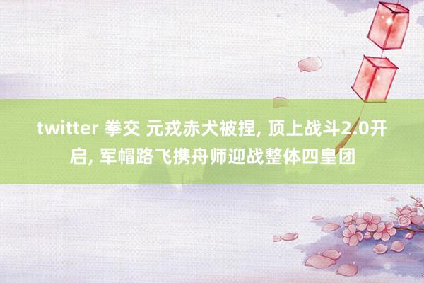 twitter 拳交 元戎赤犬被捏， 顶上战斗2.0开启， 军帽路飞携舟师迎战整体四皇团