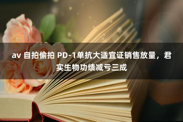 av 自拍偷拍 PD-1单抗大适宜证销售放量，君实生物功绩减亏三成