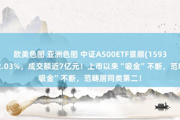 欧美色图 亚洲色图 中证A500ETF景顺(159353)半日收涨2.03%，成交额近7亿元！上市以来“吸金”不断，范畴居同类第二！