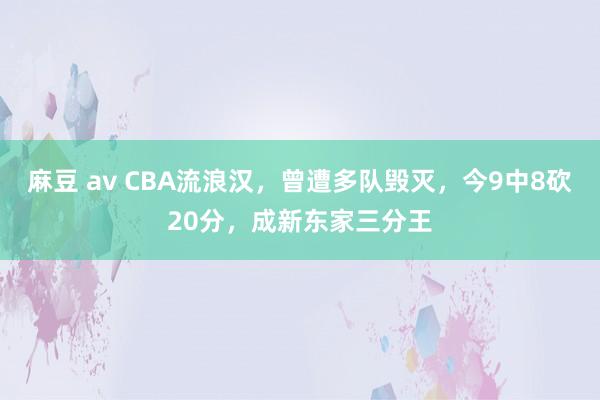 麻豆 av CBA流浪汉，曾遭多队毁灭，今9中8砍20分，成新东家三分王